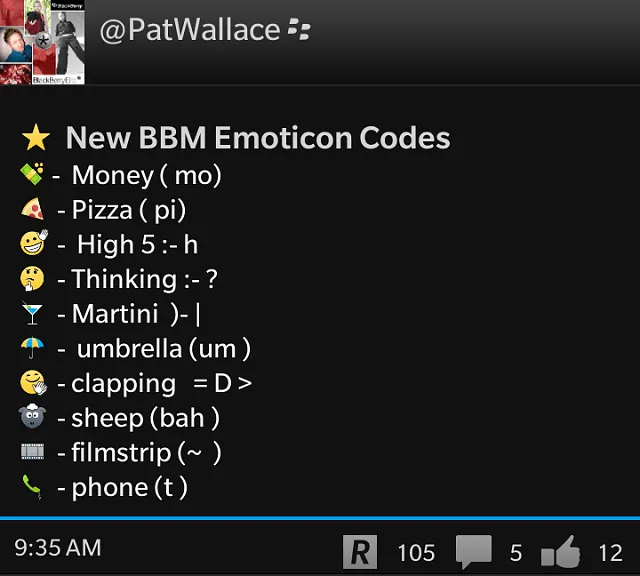 BBM Emoticon font? - BlackBerry Forums at CrackBerry. BBM Emoticon font? - BlackBerry Forums at CrackBerry.