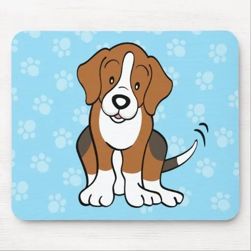Beagle lindo Mousepad del perro del dibujo animado | Zazzle Beagle lindo Mousepad del perro del dibujo animado | Zazzle