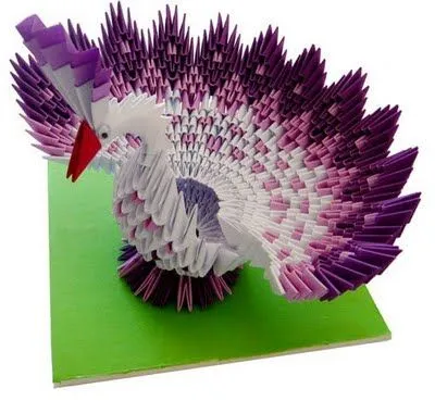 Beautiful Purple Swan 3D Origami Art « 3D Origami « 3D Origami Art Beautiful Purple Swan 3D Origami Art « 3D Origami « 3D Origami Art