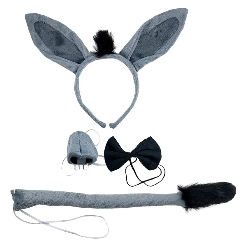Beavorty 1 Juego de Accesorios de Disfraz de Burro Orejas de Burro de Dibujos Animados Diadema Beavorty 1 Juego de Accesorios de Disfraz de Burro Orejas de Burro de Dibujos Animados Diadema