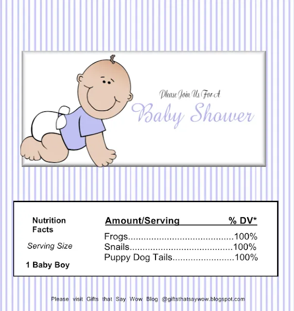 Bebé en Celeste: Etiqueta para Chocolates para Baby Shower, para ...