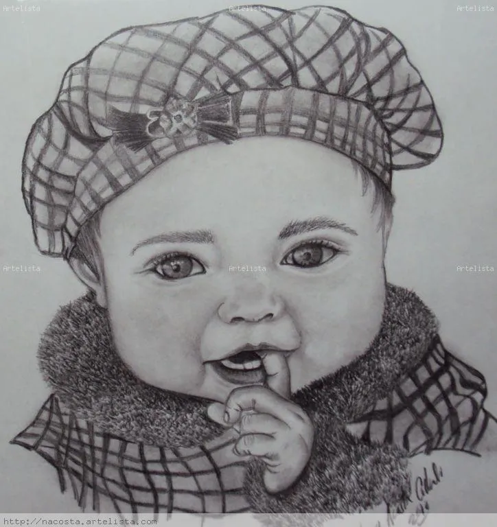 Bebe Cuadritos Lápiz