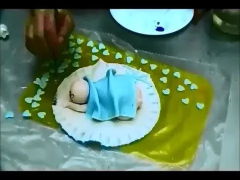 Bebé dormilón en pasta de goma.-LuzMa CyR. - YouTube