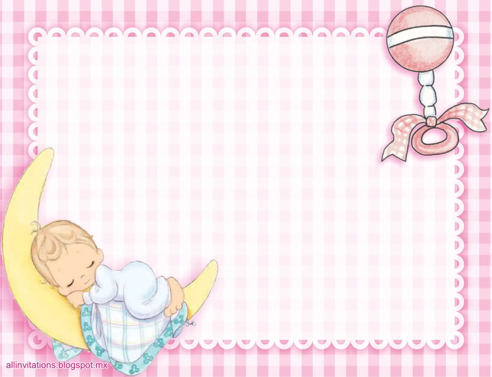 Bebe durmiendo en la luna | All Invitations Bebe durmiendo en la luna | All Invitations