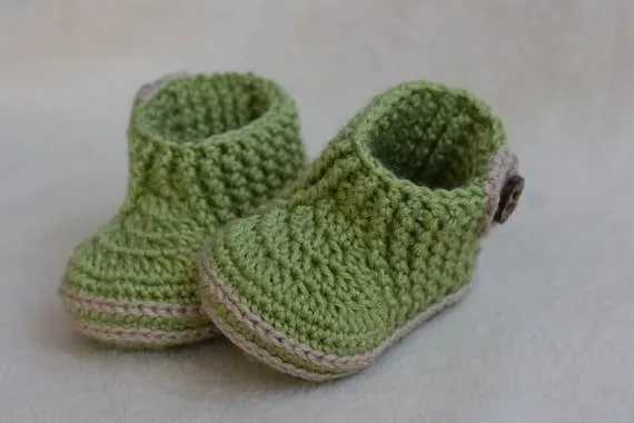 PATRÓN de ganchillo para botitas de bebé por crochetbabypattern PATRÓN de ganchillo para botitas de bebé por crochetbabypattern