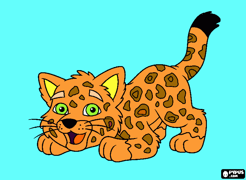 bebé jaguar Colouring Pages (page 3)