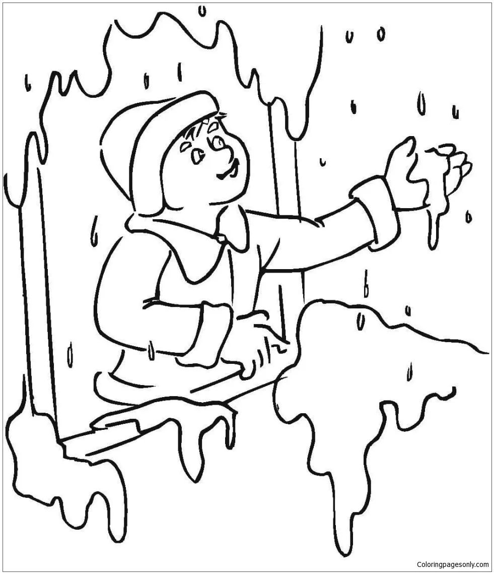Bebé Jugando Con Nieve Para Colorear - Fenómenos Naturales Para Colorear - Páginas Para Colorear Para Niños Y Adultos Bebé Jugando Con Nieve Para Colorear - Fenómenos Naturales Para Colorear - Páginas Para Colorear Para Niños Y Adultos