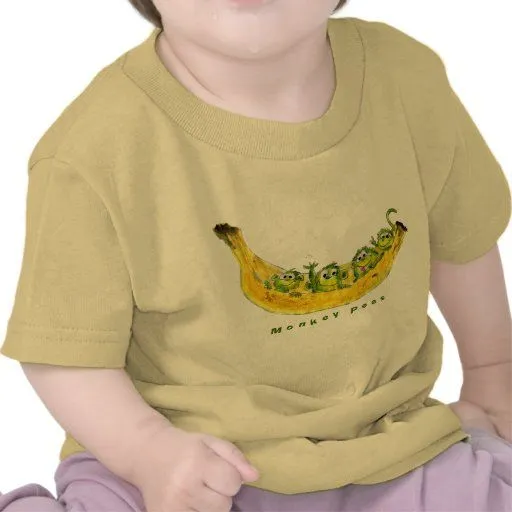 Bebé lindo del dibujo animado de los guisantes del camiseta de Zazzle. Bebé lindo del dibujo animado de los guisantes del camiseta de Zazzle.