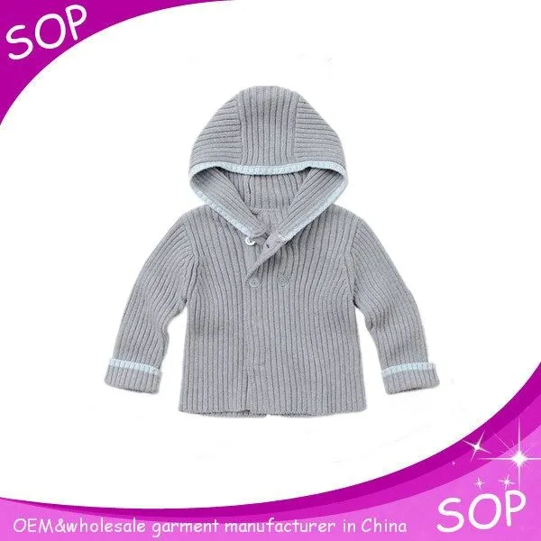 Bebé de los muchachos chaqueta de punto con capucha patrones que ...