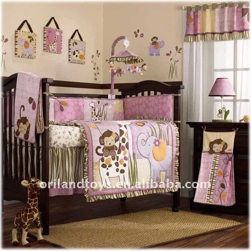 nueva niña ropa de cama cuna conjunto-Productos Cama ...