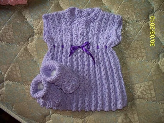 Vestidos tejidos en dos agujas para niña - Imagui Vestidos tejidos en dos agujas para niña - Imagui