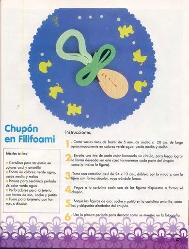 PASO A PASO CON JEANNINE: FILI FOMI chupon (filigrana en eva) PASO A PASO CON JEANNINE: FILI FOMI chupon (filigrana en eva)