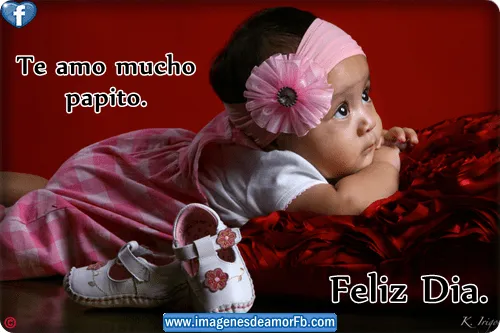 Bebés con frases para papa - Imagui