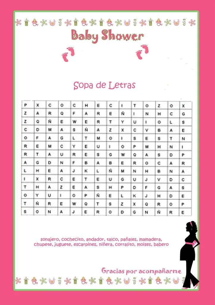 Nuestros bebes: Juegos para Baby shower