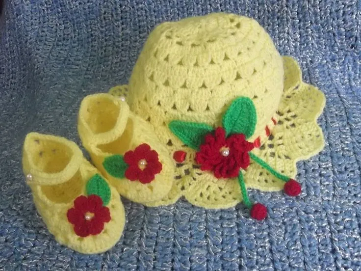 zapatitos de hilo, talla 0 - 3 meses | bebes, todo en tejido a ...