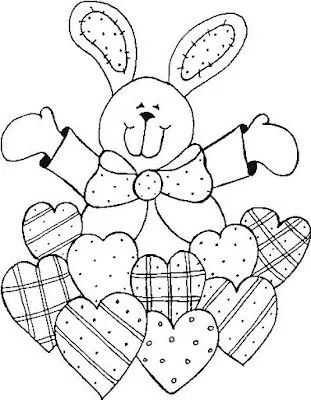 Conejos de Pascua para colorear :