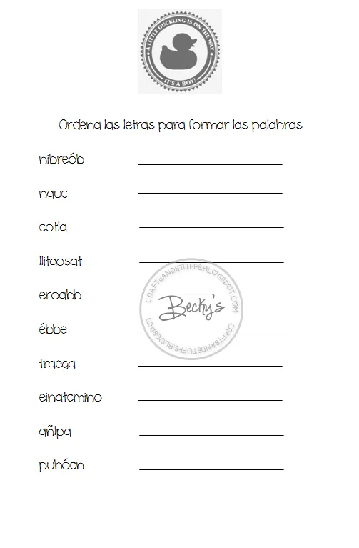 Beck's Crafts&Stuffs: Los Mejores Juegos Para Baby Shower