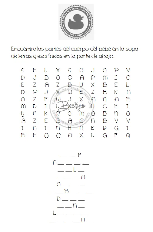 Beck's Crafts&Stuffs: Los Mejores Juegos Para Baby Shower