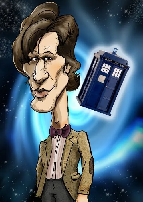 Beefy's Caricatures: Dr Who - Matt Smith, Studio Caricature!