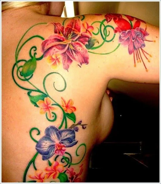 Belagoria: Tatuajes de flores: simbolismo e ideas Belagoria: Tatuajes de flores: simbolismo e ideas
