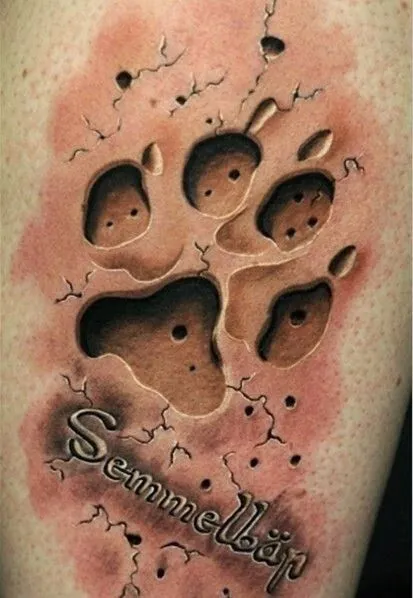 Belagoria: Tatuajes de patitas de perro