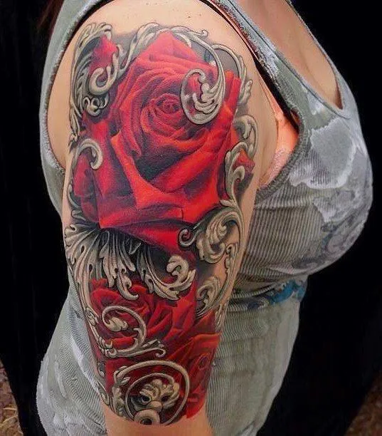 Belagoria: Tatuajes de rosas: significado y 70 ideas