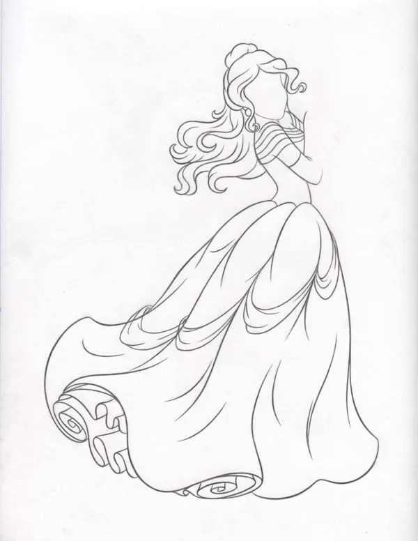 La Bella y la Bestia de Disney - Blog: Bocetos del rediseño de Bella