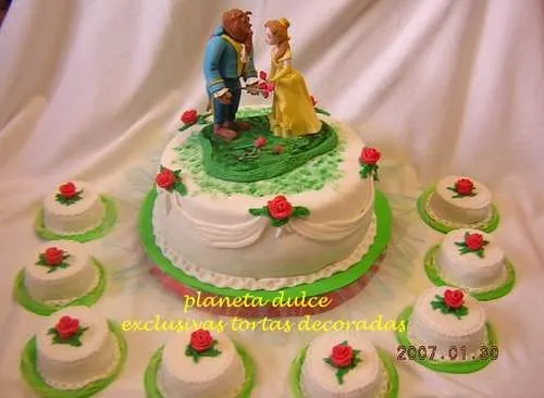 Tortas de bella y bestia - Imagui