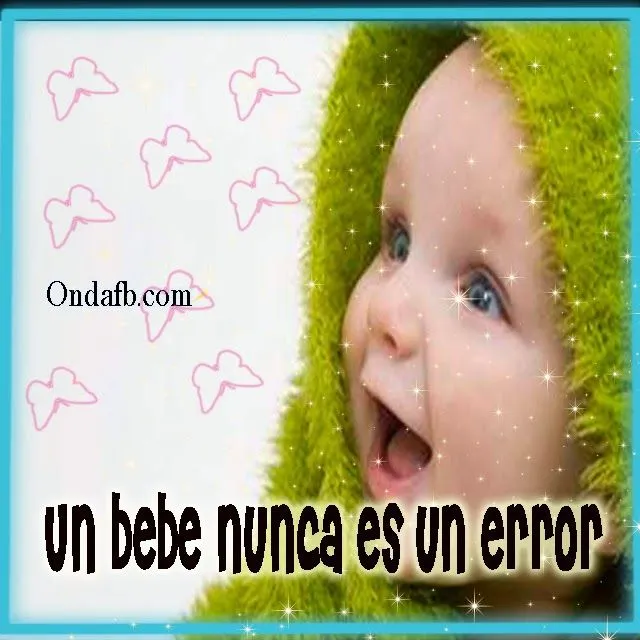 Bella imagen de un bebe con una linda frase de reflexión - a photo ...