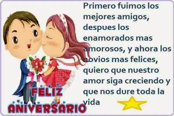 Bellas frases para aniversario de pareja ~ Mensajes de amor