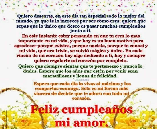 Mensajes de cumpleaños para el esposo - Imagui