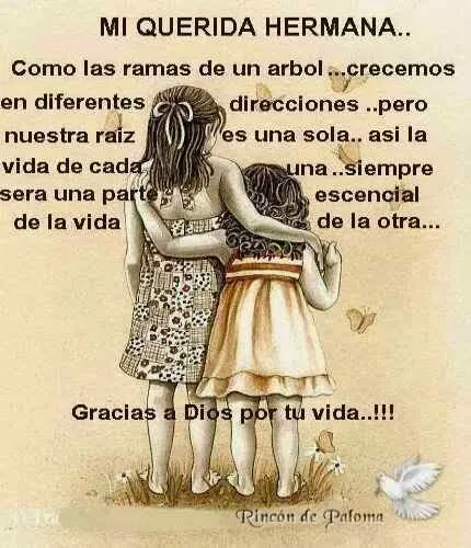 Bellas frases para una hermana mayor por su onomástico ~ Frases de ... Bellas frases para una hermana mayor por su onomástico ~ Frases de ...