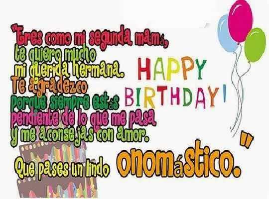 Bellas frases para una hermana mayor por su onomástico ~ Frases de ...