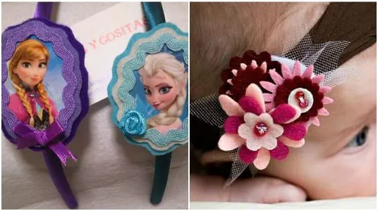 Bellas Ideas para Hacer Diademas Decoradas con Fieltro