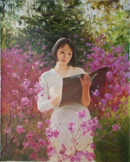 Bellas mujeres de Corea del Norte en las obras de pintura Bellas mujeres de Corea del Norte en las obras de pintura