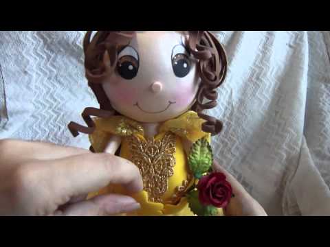Belle Beauty and the Beast Fofucha Doll Foamy doll - YouTube