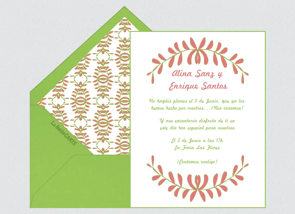 La Belle Carte invitaciones de boda textos para invitaciones de ... La Belle Carte invitaciones de boda textos para invitaciones de ...