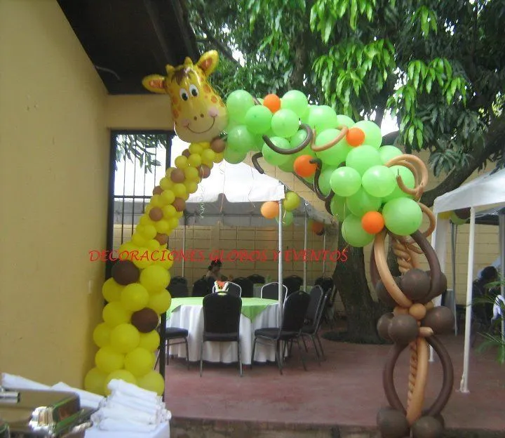 Bello arco para fiesta safari! | Decoraciones para Eventos ...