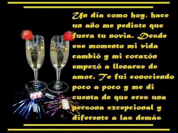 Bellos mensajes de aniversario para parejas ~ Mensajes de amor