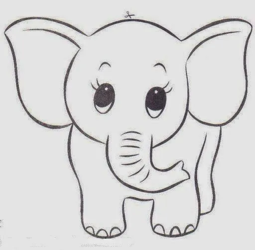 Bellos Momentos: ELEFANTES PARA COLOREAR