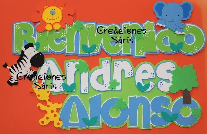 Bellos Nombres Letras Banners En Foami Foamy Grandes Colegio en ...