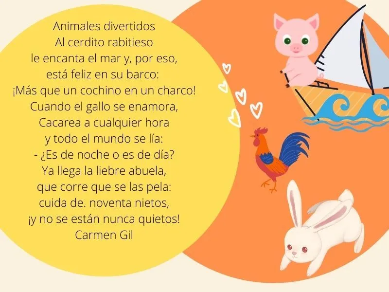 Bellos poemas para niños de Primero de Primaria