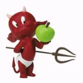 bellos y tiernos diablos rojos en gifs animados y clipart