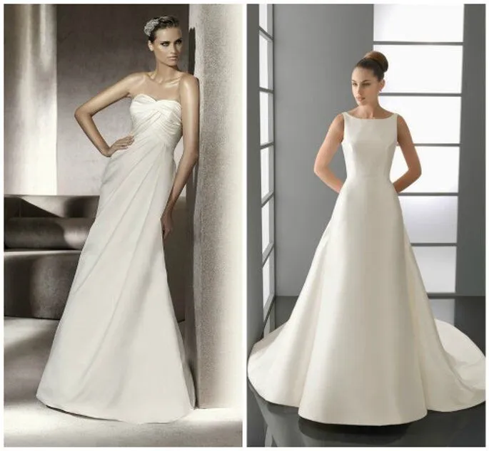 Los más bellos vestidos de novia sencillos