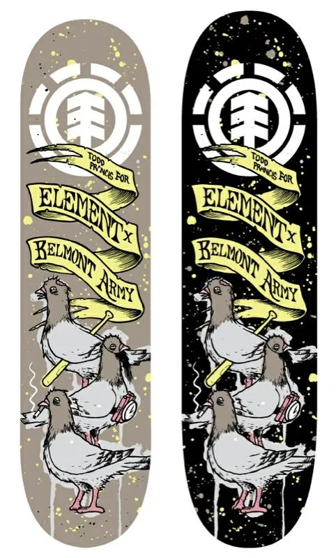 Belmont Army Skate: Element Skateboards x Belmont Army