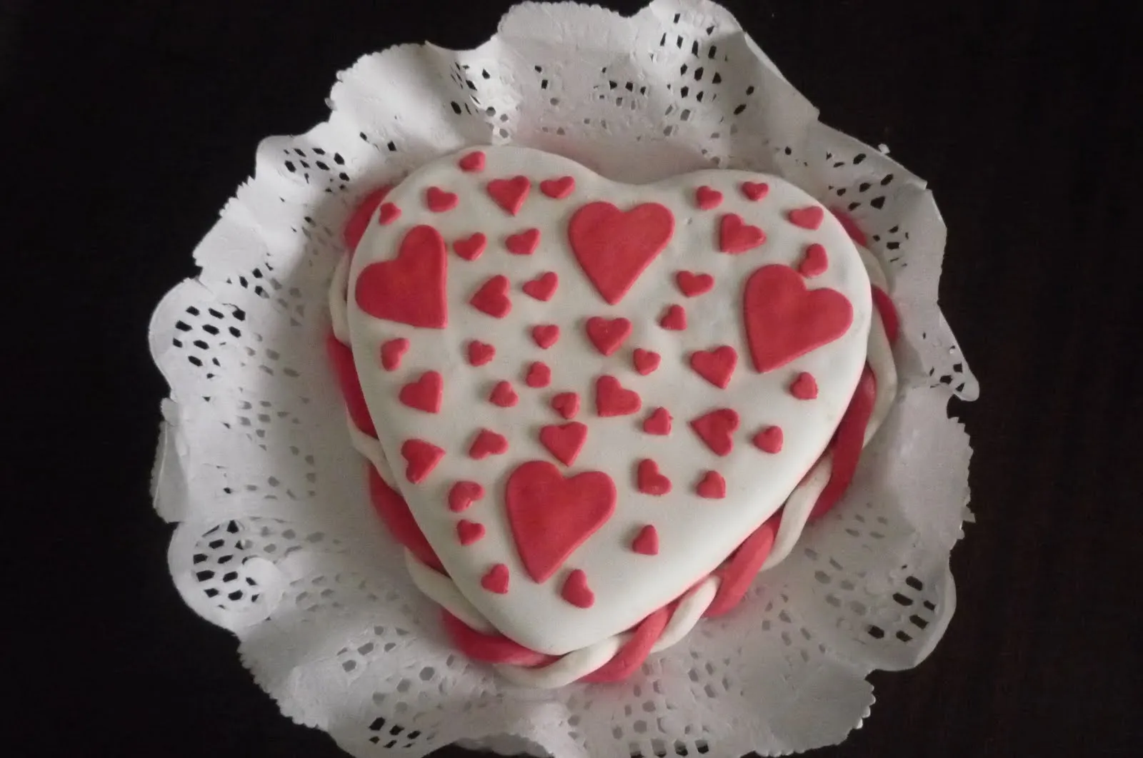 Belu *: Torta De Corazón Forrada En Fondant Belu *: Torta De Corazón Forrada En Fondant