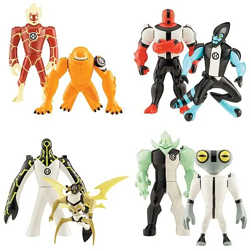 Ben 10 Alien Creation Chamber Wave 1 Figure 2-Pack Set - Bandai ...