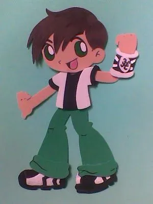 Ben 10 Fofucho Plano - Manualidades en Goma Eva y Foami