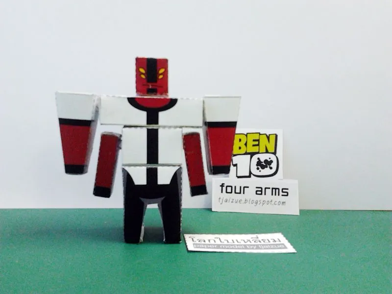 Ben 10 - Four Arms Paper Toy ~ Paperkraft.net - Free Papercraft, Paper  Model, & Papertoy
