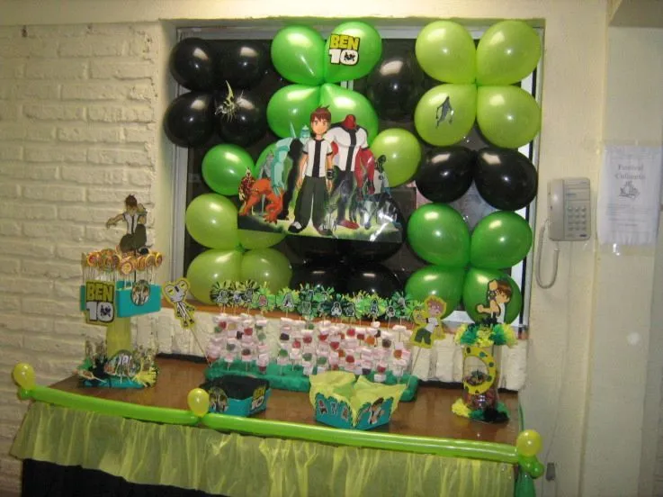 Ben 10 ideas de decoracion de fiesta de cumpleaños